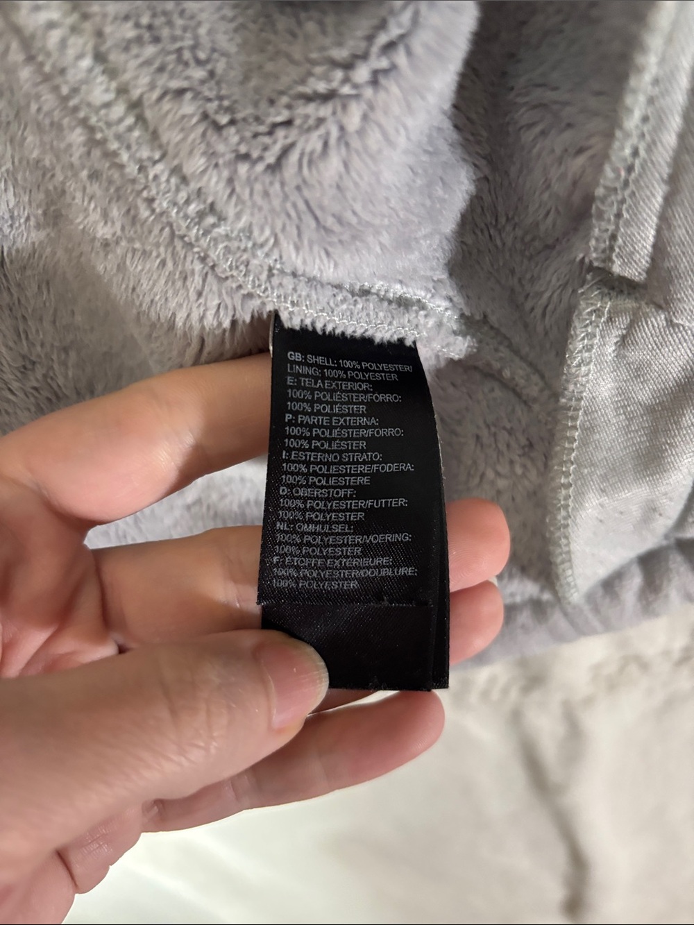 The North Face Women’s Apex Barrier Soft Shell Gray Fleece Full-Zip Jacket L - Picture 8 of 10